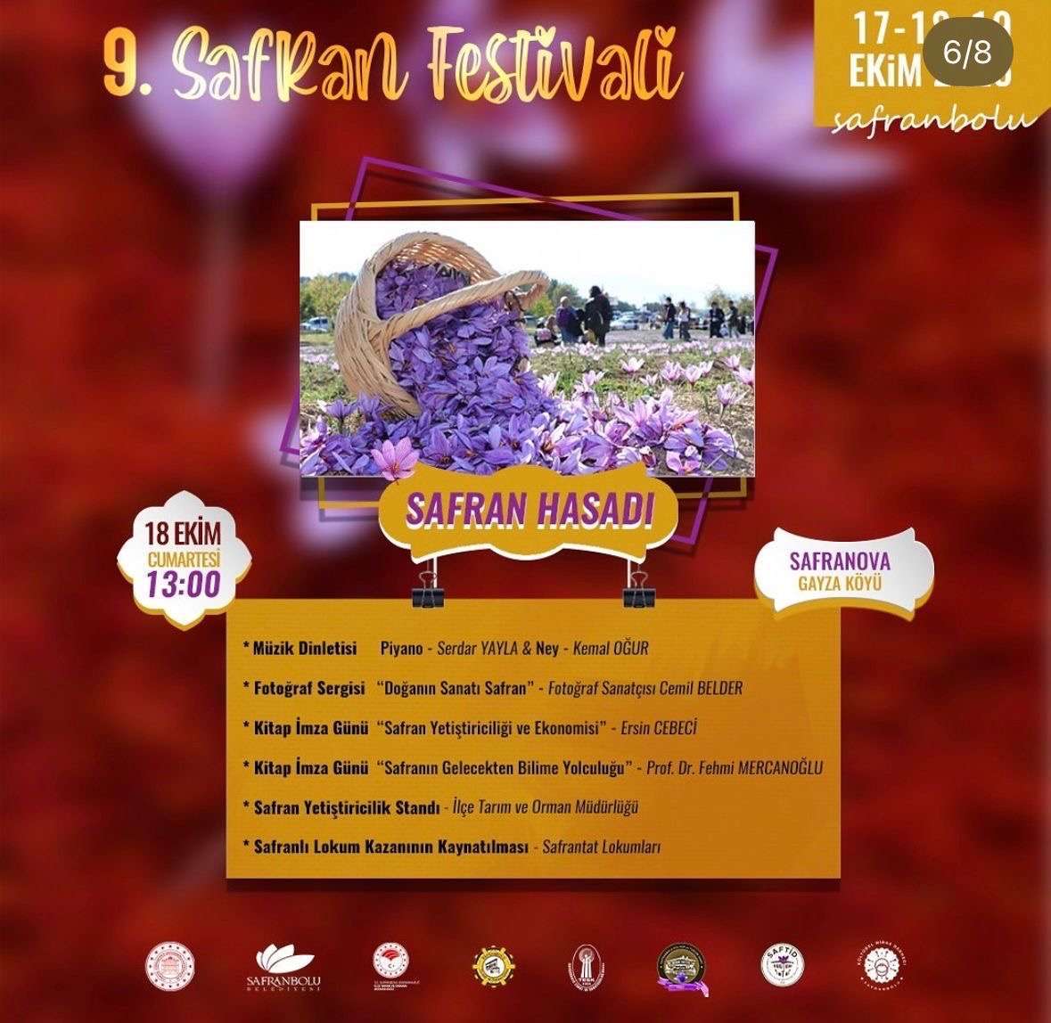 💜 Altın değerindeki safranın büyüsüne tanık olun! 🌸 Safran hasadı etkinliğinde doğayla iç içe, keyifli ve renkli bir gün sizi bekliyor. 🌾✨
Katılmak isteyenler beğeni katıl butonuna basabilir.😎