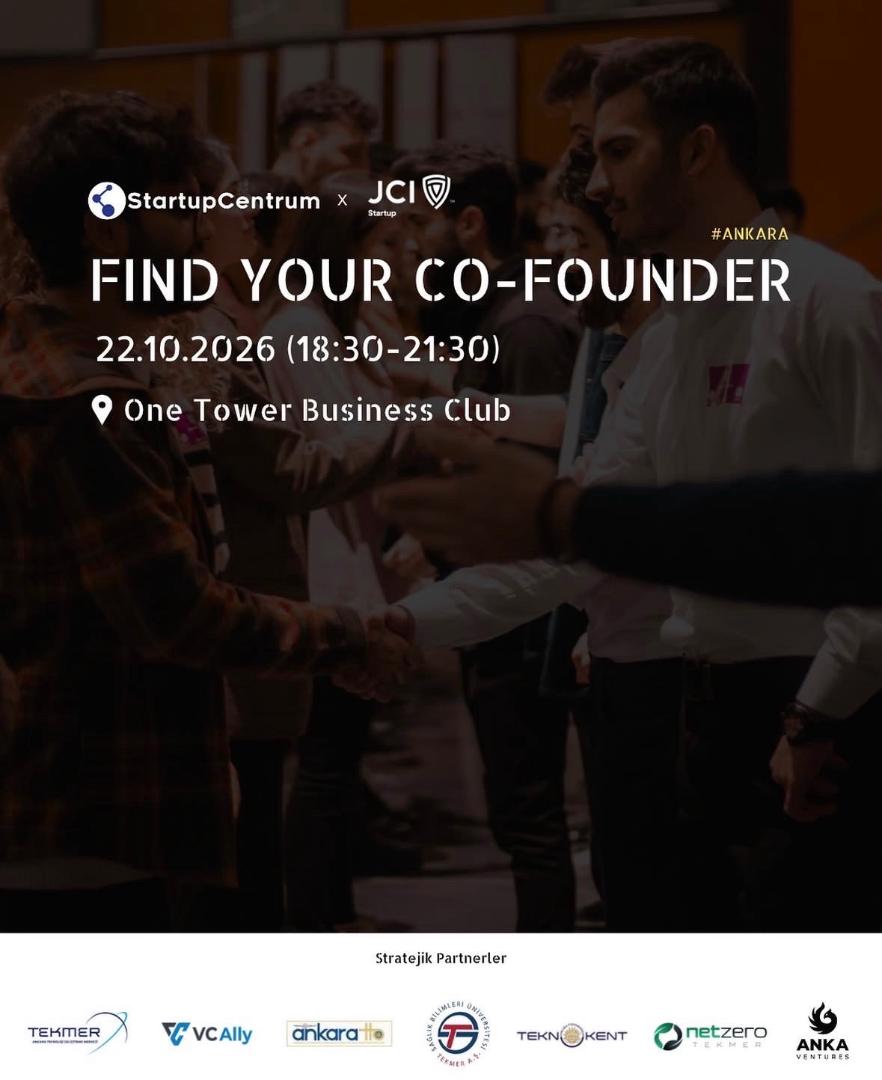 StartupCentrum ve JCI Startup iş birliğiyle düzenlenen Find Your Co-Founder etkinliğinde @iwill’i sahnede anlatacağız. Etkinliğe başvuran birçok girişim arasından sunum yapmaya hak kazanmanın gururunu ve heyecanını yaşıyoruz. i will'i Türkiye'den dünyaya taşıma hedefimizi girişimcilik ekosistemiyle buluşturmak için sabırsızlanıyoruz. Siz de katılın, orada tanışalım ☺️